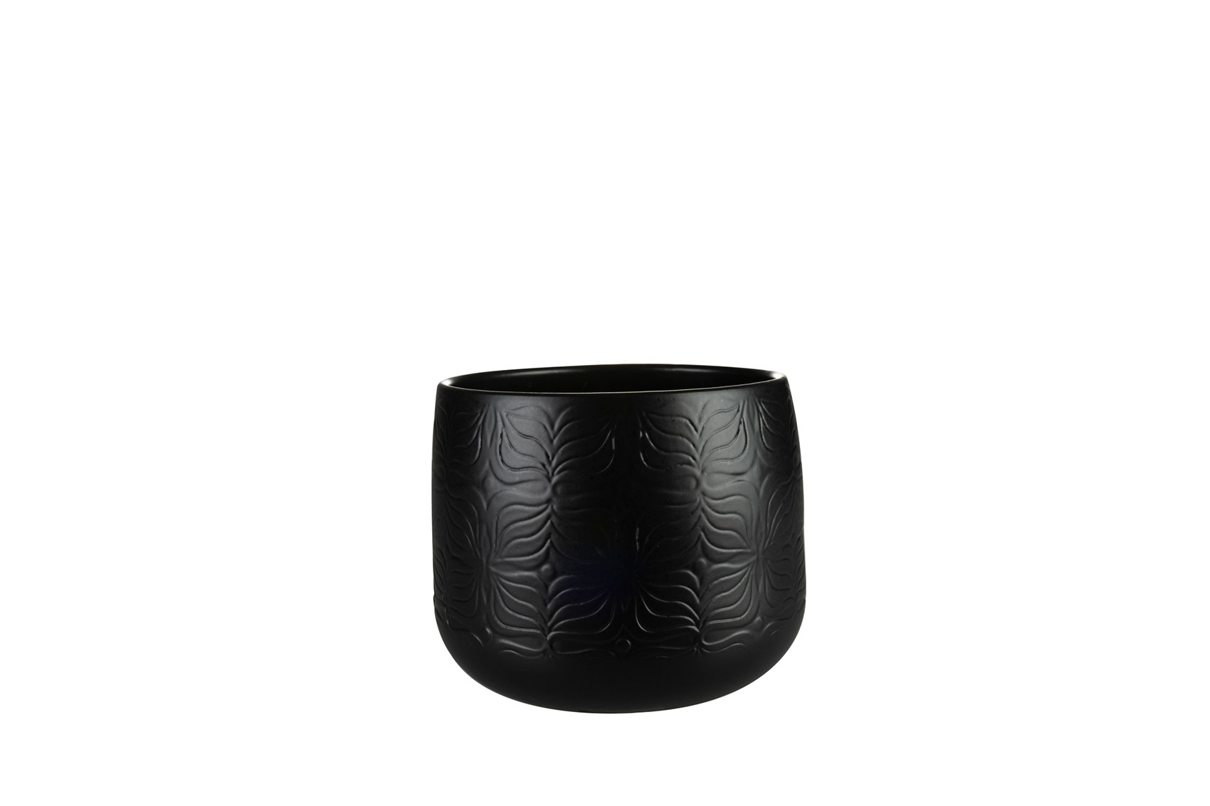 Pot Sytse matt black D19 H15