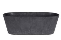 Balcony planter Claire black D55x16 H17
