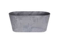 Balcony planter Claire grey D38x16 H17