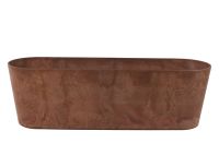 Balcony planter Claire oak D55x16 H17