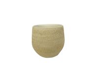 Pot Ryan shiny sand D18 H16