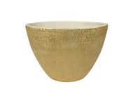 Planter Ryan shiny sand D33x16 H25