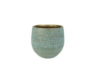 Pot Ryan shiny blue D18 H16