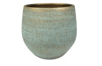 Pot Ryan shiny blue D36 H32