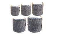 Pot set of 5 Jory black D42 H36