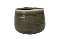 Pot Iris moss grey D21 H17