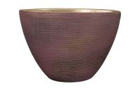 Pot tall Lydia shiny purple D33x16 H25