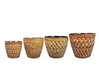 Pot set of 4 Caisa terra D39 H34