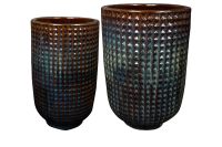 Vase set of 2 Maestro purple rain D44 H66