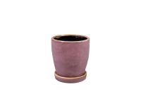 Pot+saucer Vivi mauve D11 H12 