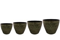Pot set of 4 Caisa thyme D38 H35