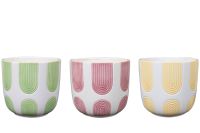 Pot Joya colour D17 H15 3 assorted