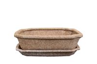 Bowl+saucer Riki sand D23x29 H9