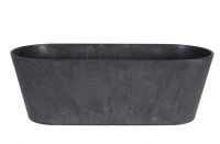 Balcony planter Claire black D55x16 H17