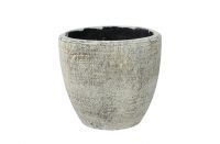 Pot Anne white earth D16 H15