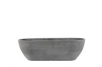 Balcony planter Nova concrete grey D55x16 H17