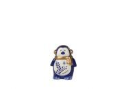 Penguin earflap Holland blue gold D8x6 H10