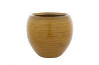 Pot Cresta ocher yellow D22 H20