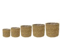 Pot set of 5 Ido natural D29 H26