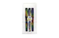 Giftbox pen set of 3 Amsterdam by night colour D8x2 H17