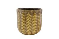 Pot Cecil ocher yellow D21 H20
