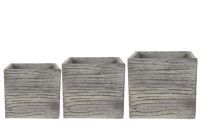 Pot set of 3 Boris vintage D36 H34