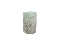 Vase Aya cylinder ice green D12 H18