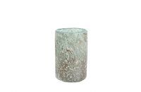 Vase Aya cylinder ice green D12 H18