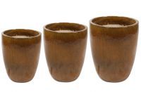 Vase set of 3 Rico honey D44 H58