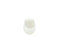 Vase Ivy pearl white D18 H23