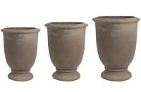 Vase set of 3 Provincial choco D48 H57