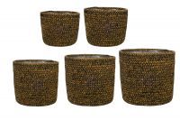 Pot set of 5 Maartje camel D20 H18