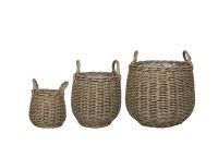 Pot set of 3 Paula natural D40 H41 