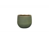 Pot Lydia shiny green D15 H13