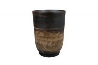 Pot tall Aico shiny brown D20 H30