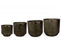 Pot set of 4 Elna mint D36 H33