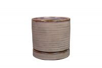 Pot+saucer Lana deep purple D13 H13