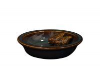 Bird water bowl Hylke blue D28 H5
