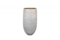 Pot tall Renzo shiny grey D18 H30